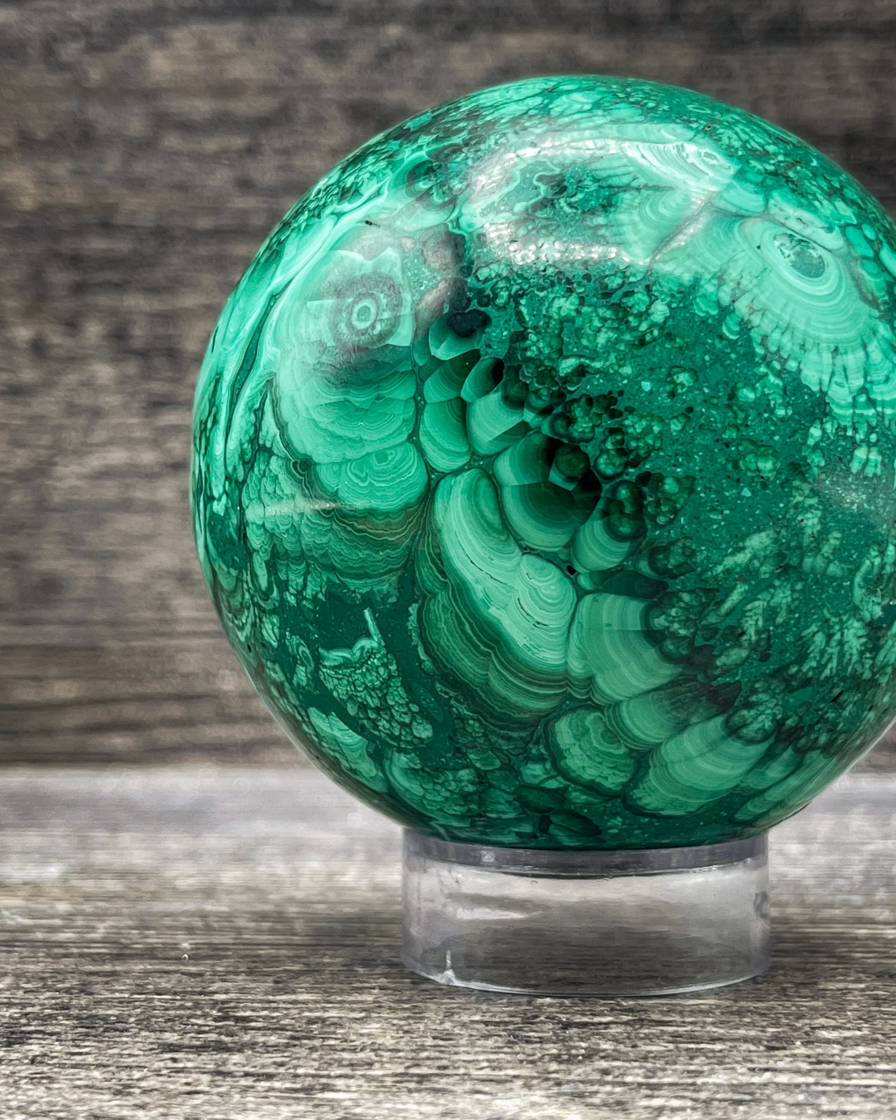 Malachite Sphere, 542g