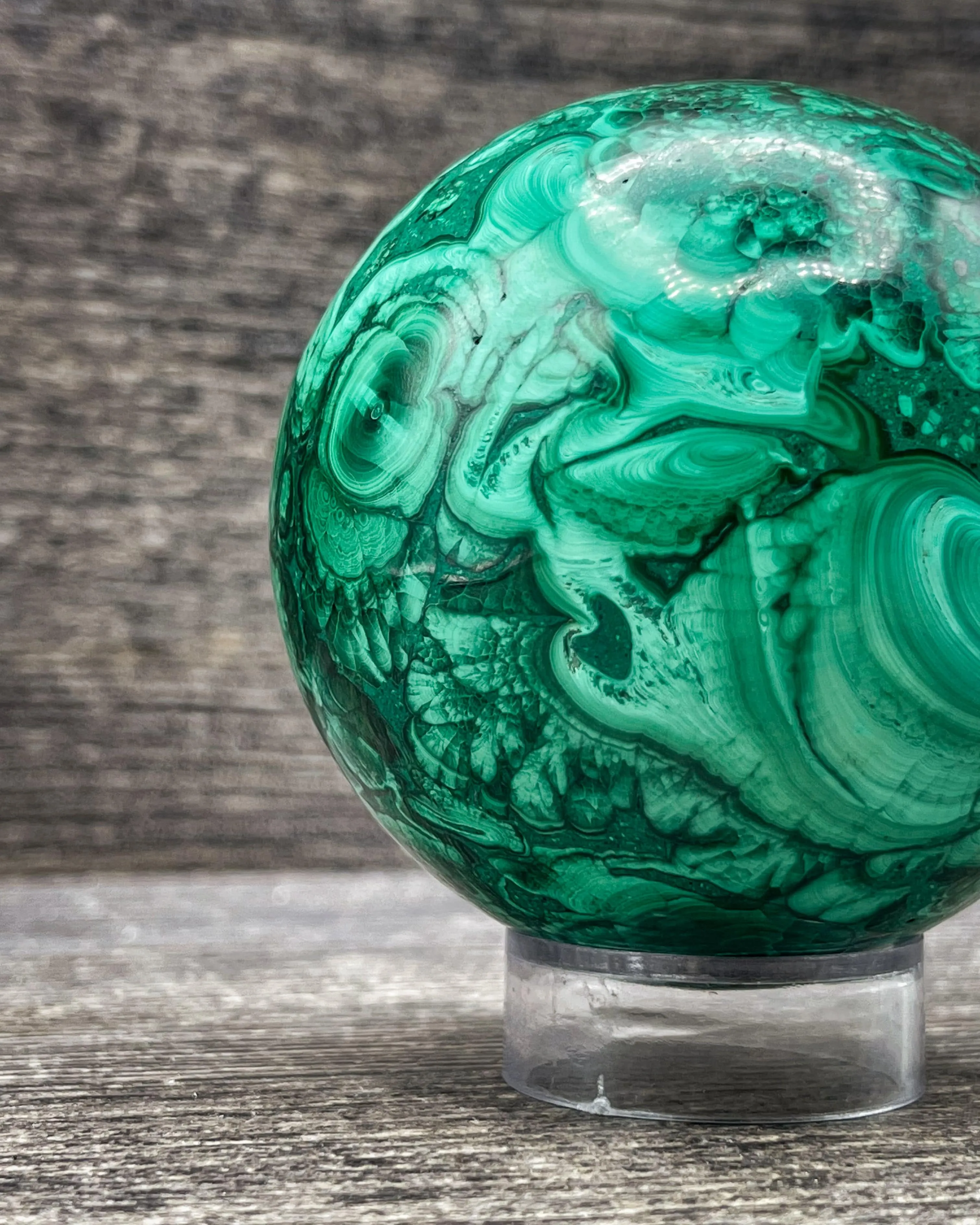 Malachite Sphere, 542g