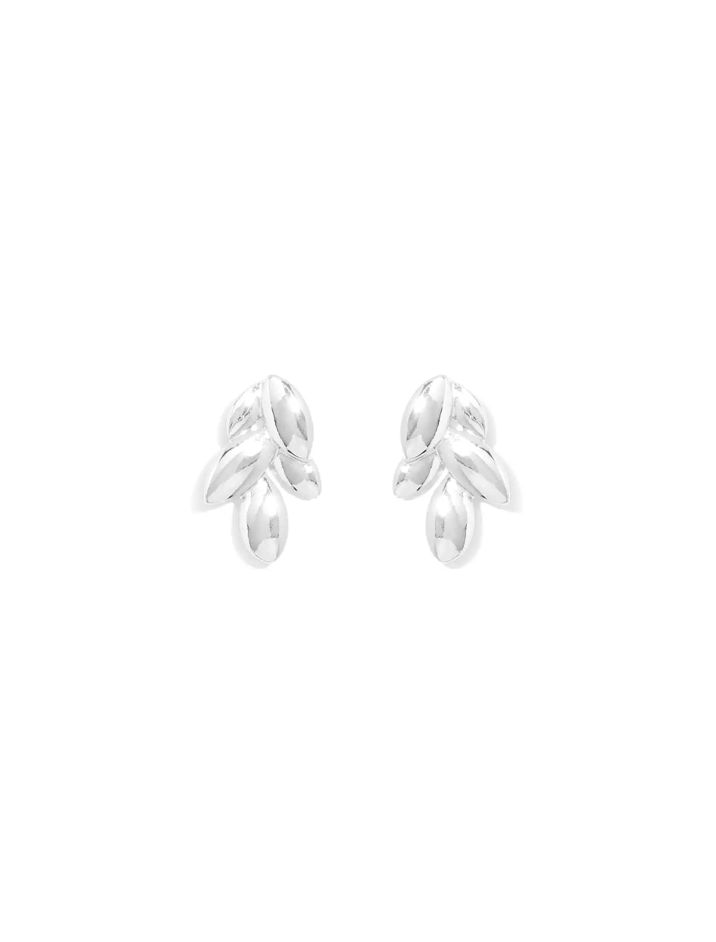 Marli Metal Leaf Earrings