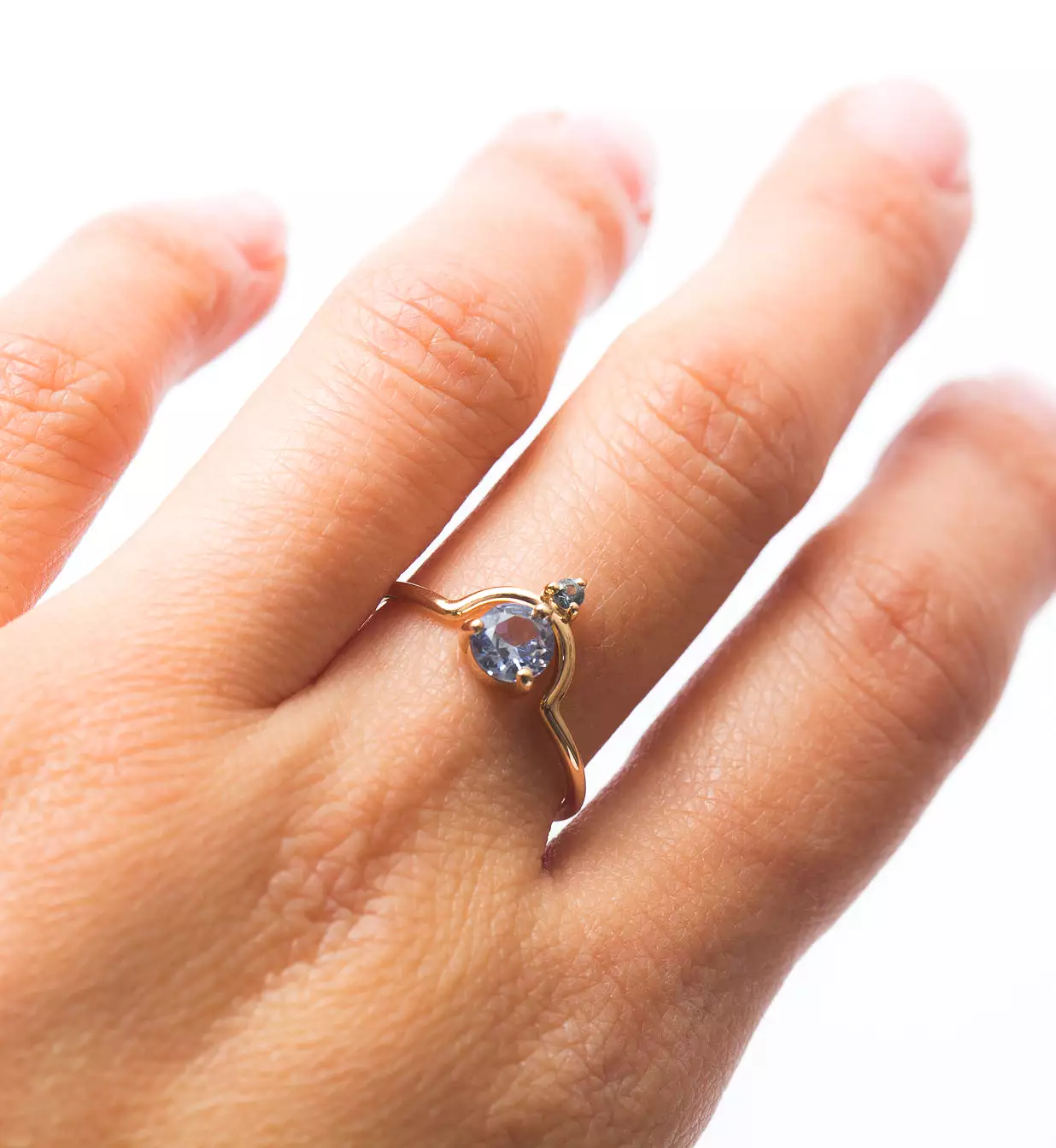 Medium Nestled Sapphires Ring