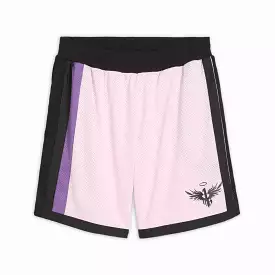 MELO IRIDESCENT MESH SHORTS 'WHISP OF PINK'