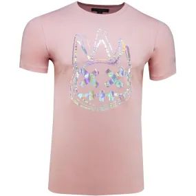 Men's Iridescent Shimuchan Logo Short Sleeve Crew Neck Tee