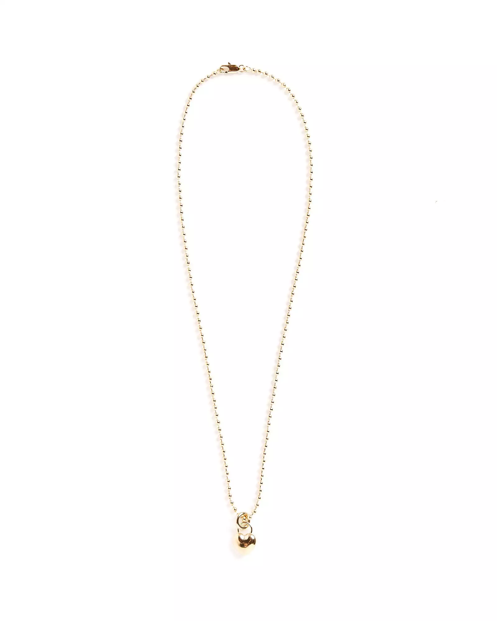 Mini Amorina Pendant in 14K Plated Brass