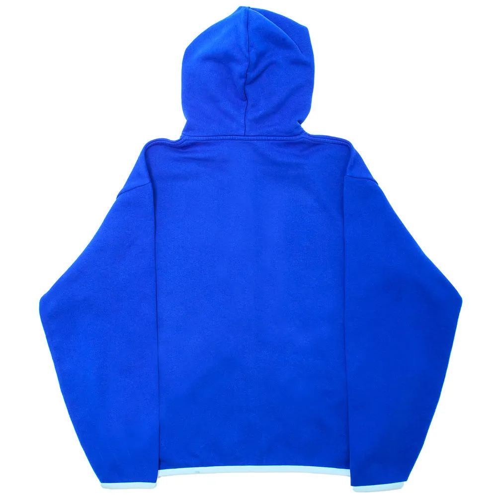 MMES ZIP POCKET HOODIE // BLUE