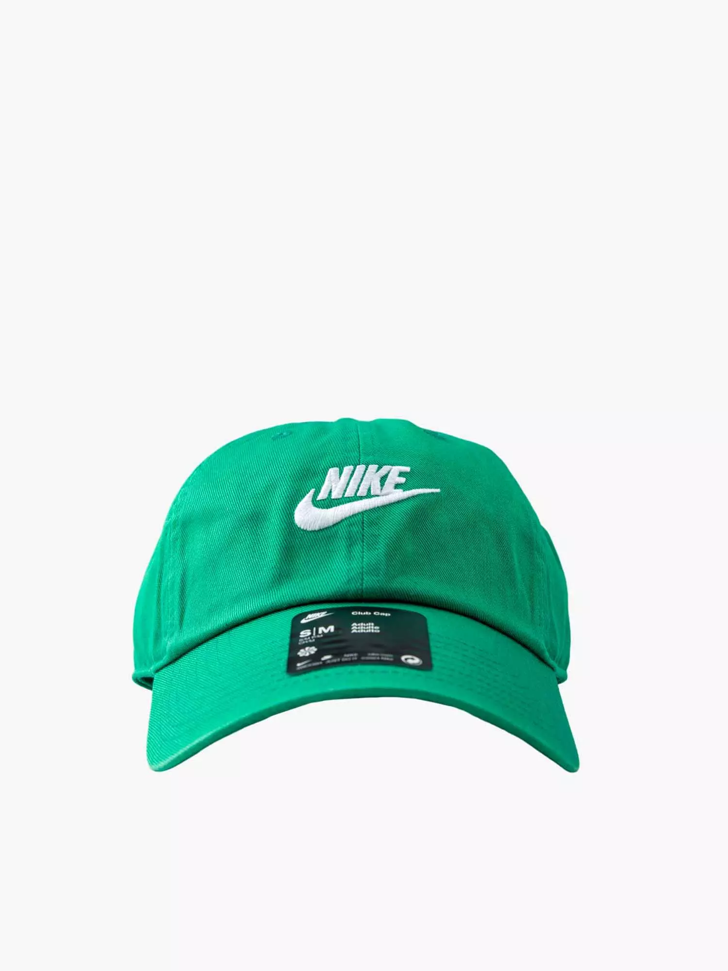 Nike Club Unstructured Futura Wash Cap - Malachite / White