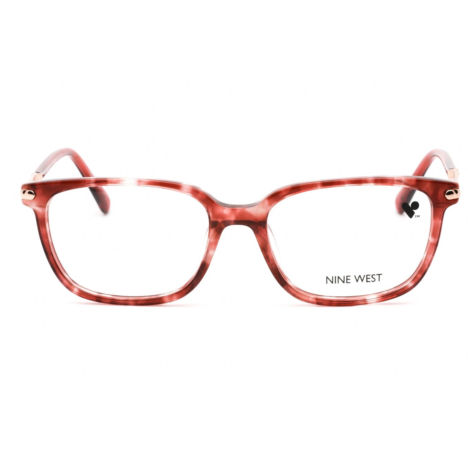 Nine West NW5207 Eyeglasses Iridescent Burgundy Tortoise / Clear Lens