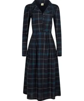 Numbat Women's Blue / Green / Grey Cora Tartan Coat-Dress