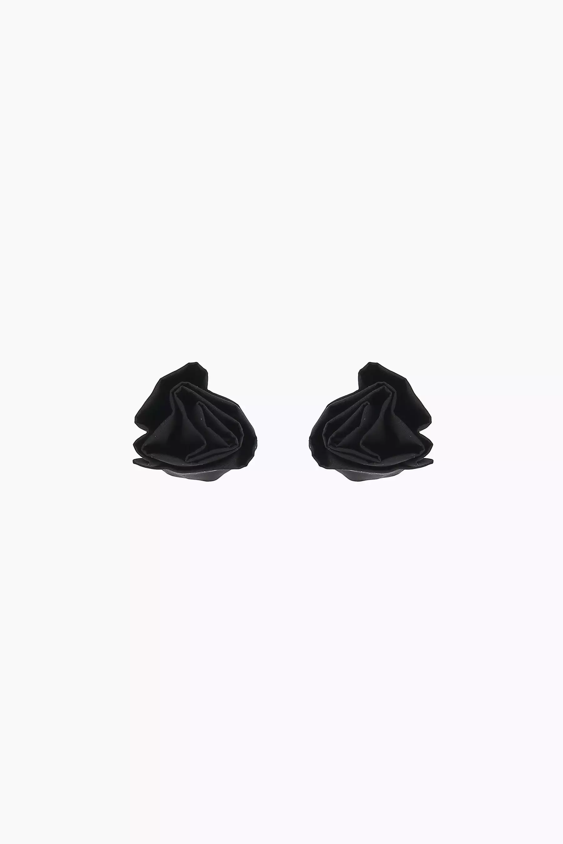 nylon rose stud earrings