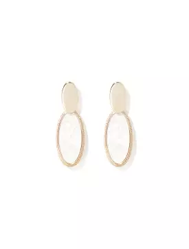 Odelia Oval Drop Earrings