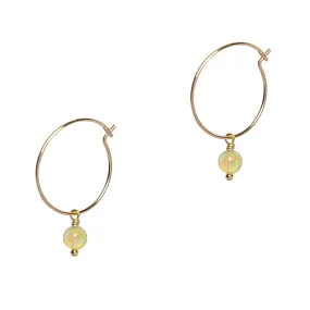 Opal Fire Hoops