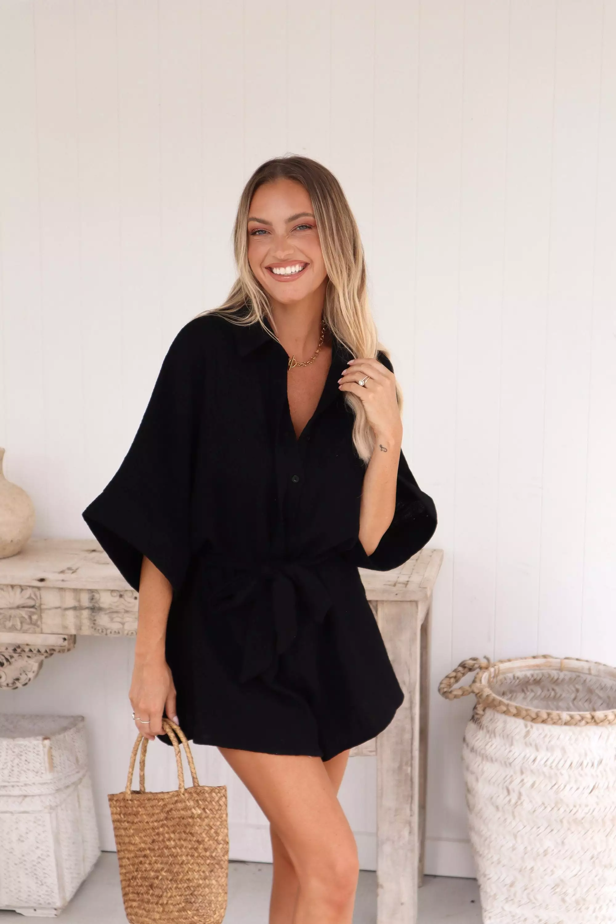 Opal Playsuit - Black