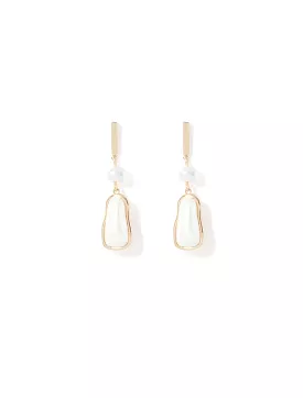 Pen Pearl Drop Earrings