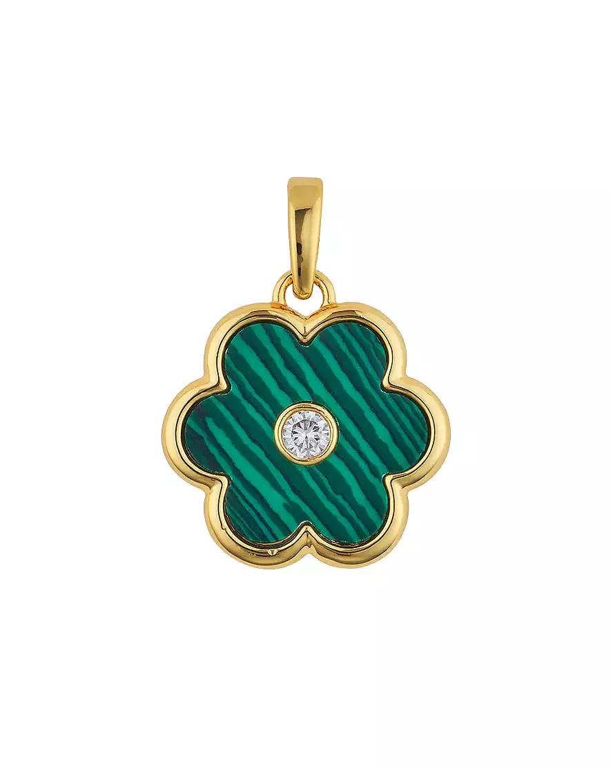 Petal Charm (Malachite)