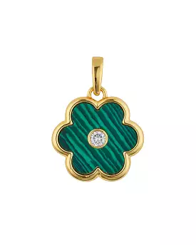 Petal Charm (Malachite)