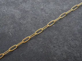 Petite Paperclip Chain, Gold Plated