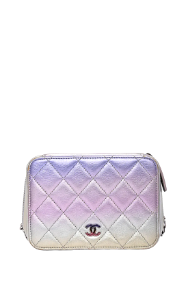 Pre-loved Chanel? 2021 Iridescent Quilted Lambskin Cube Crossbody