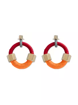 Red & Orange Lucchi Earrings