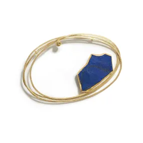 Rough Lapis Lazuli Brooch