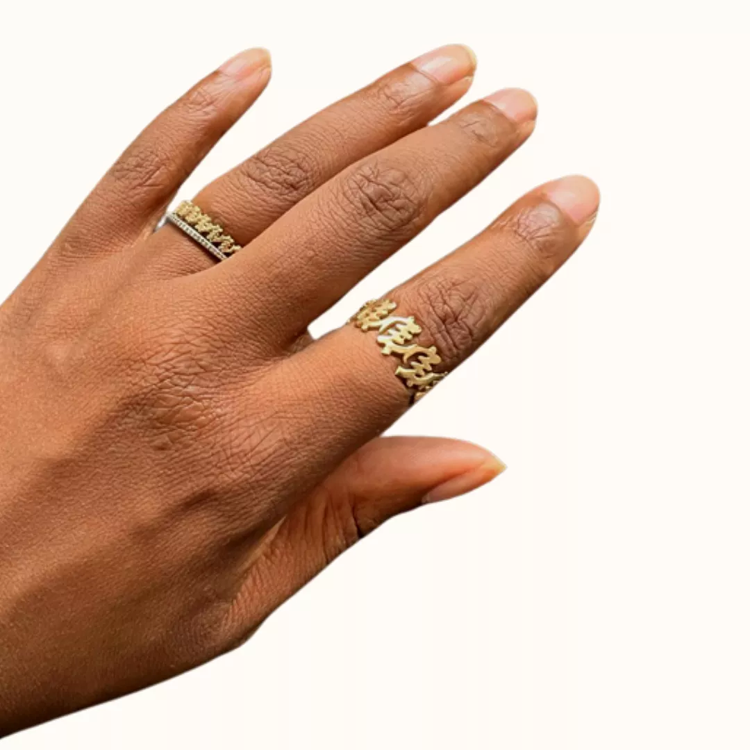 SAHMANI 18K Gold Eternanal II Ring