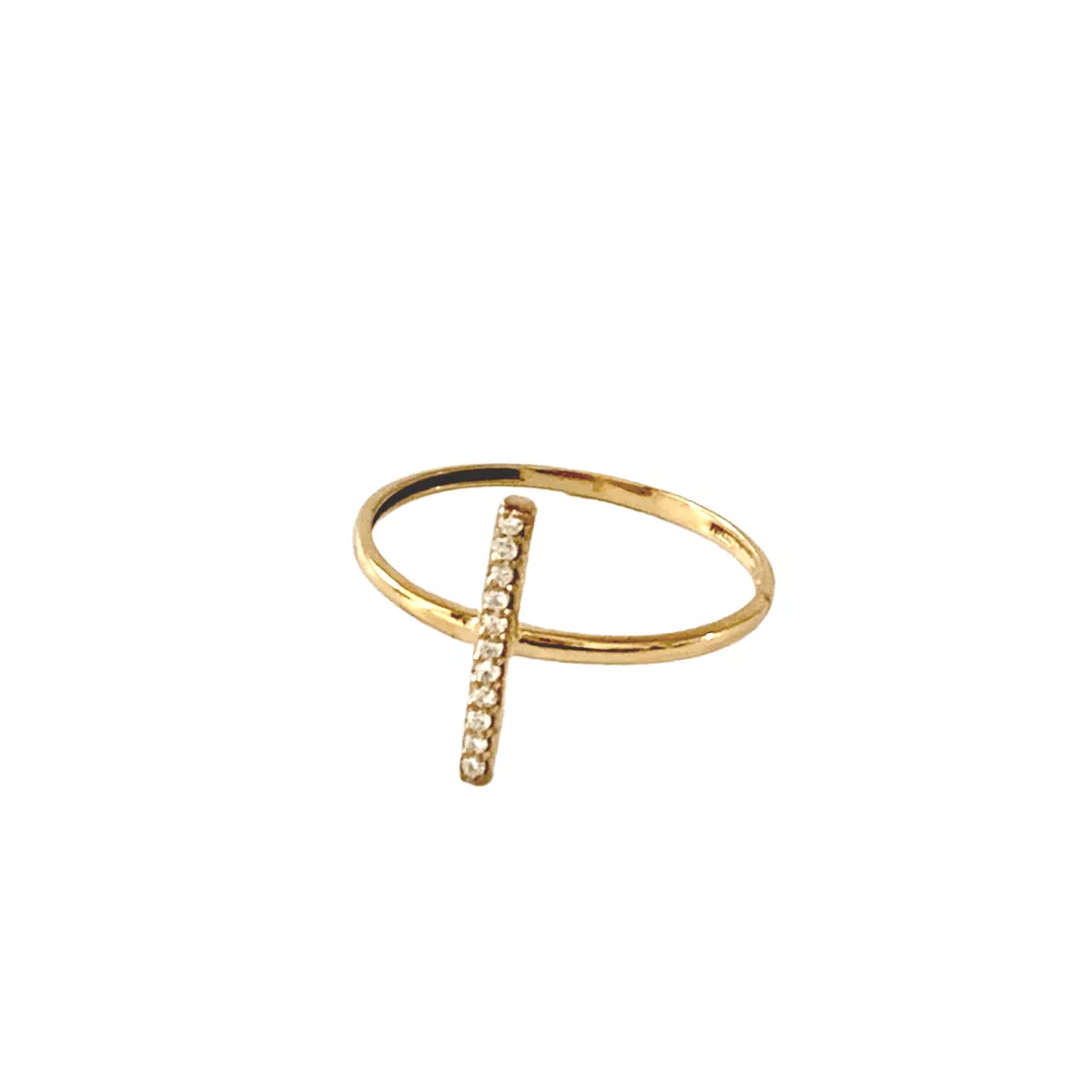 SAHMANI 18k Gold Spine Staking Ring