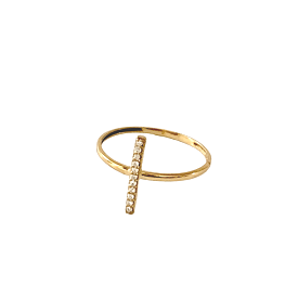 SAHMANI 18k Gold Spine Staking Ring