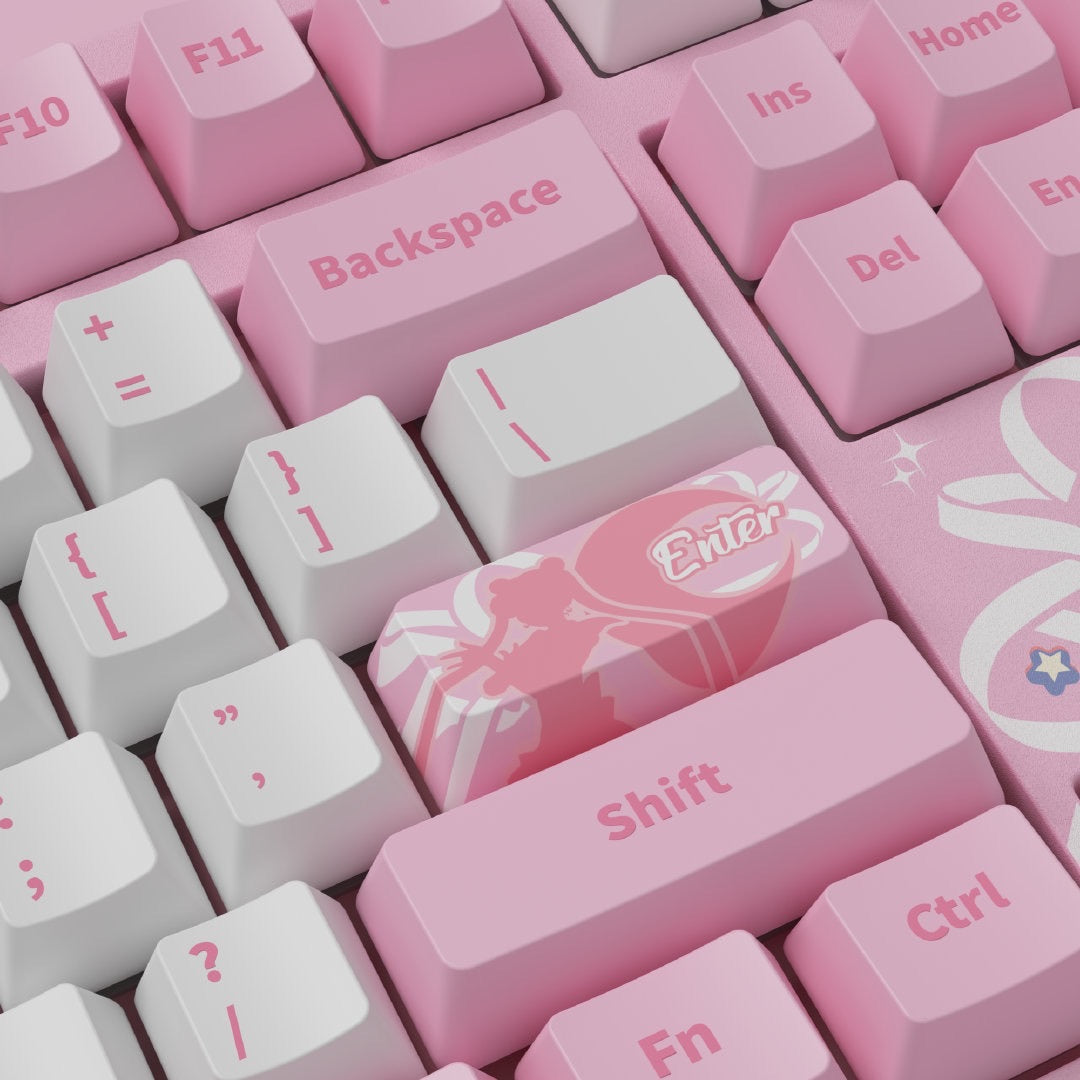 Sailormoon Crystal 108keys mechanical keyboard authentic TTC switch