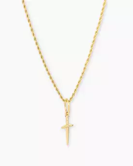 Saint Morta Dagger Pendant Gold