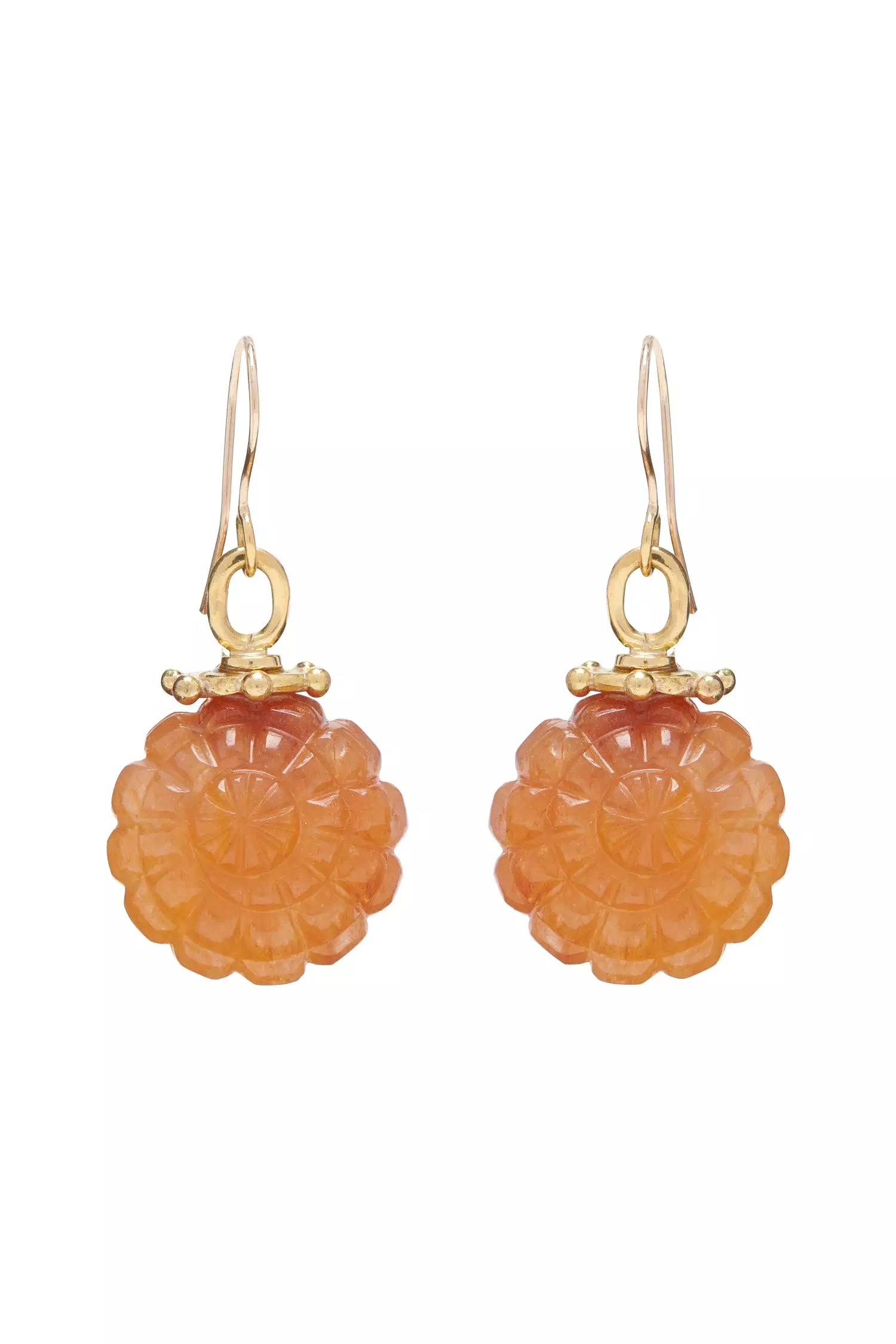 Shell Trochus Earring - Pink Aventurine