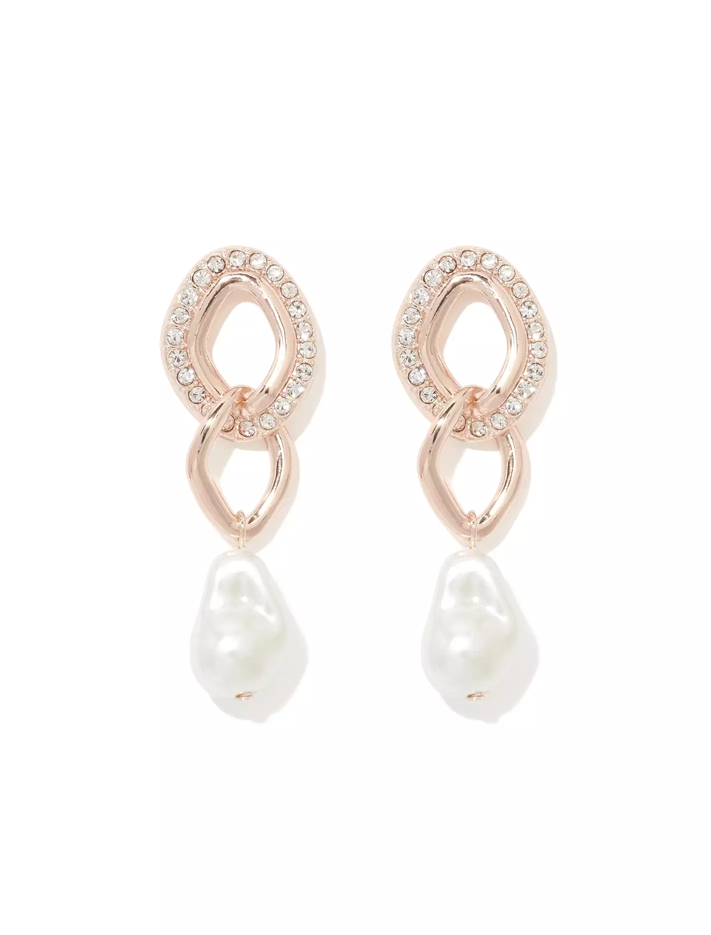 Signature Calm Crystal & Pearl Drop Earrings