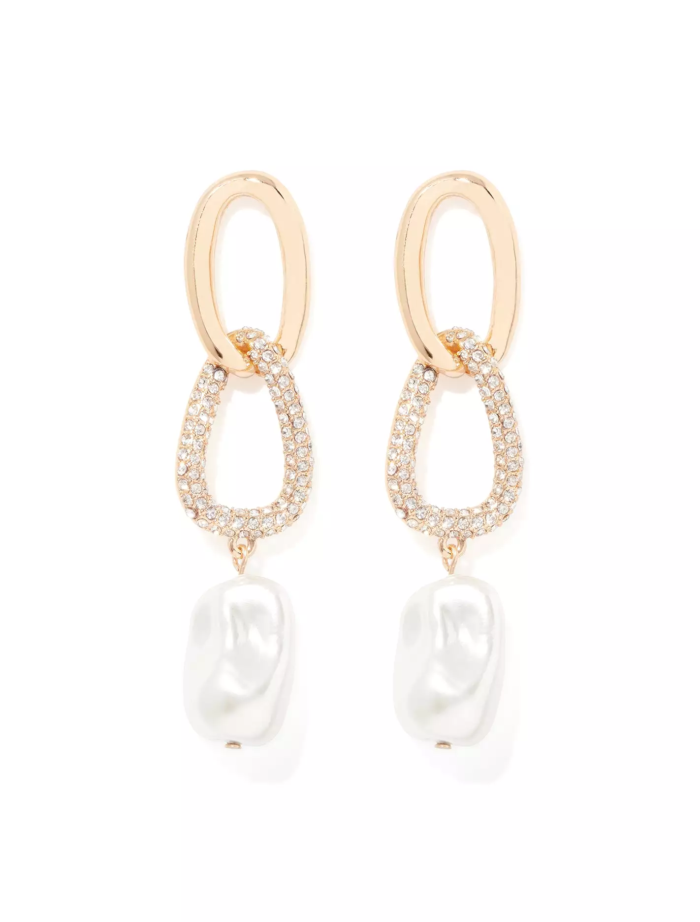 Signature Connor Crystal & Pearl Drop Earrings