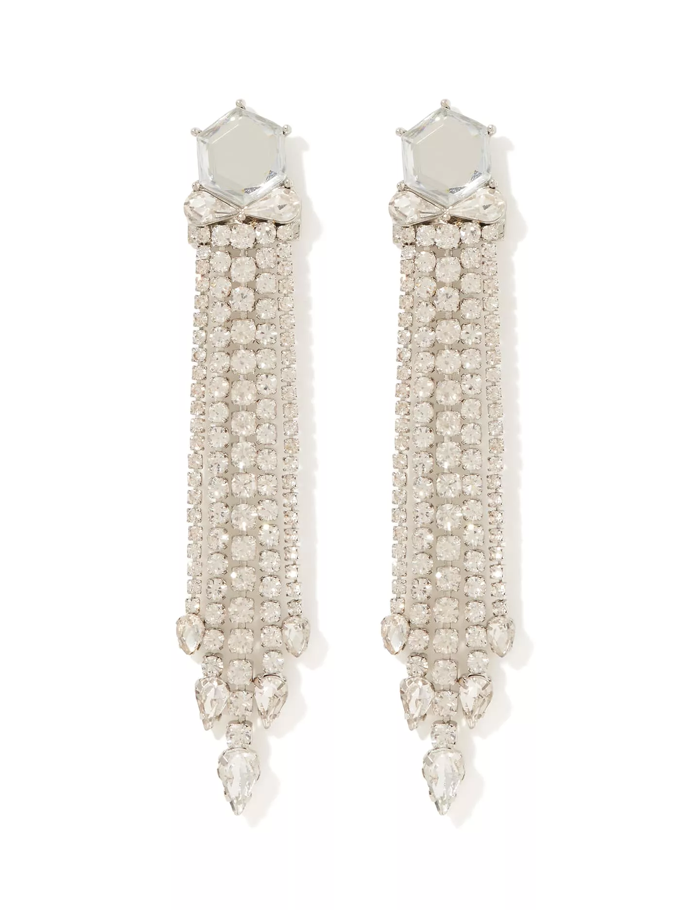 Signature Delta Statement Stone Drop Earrings