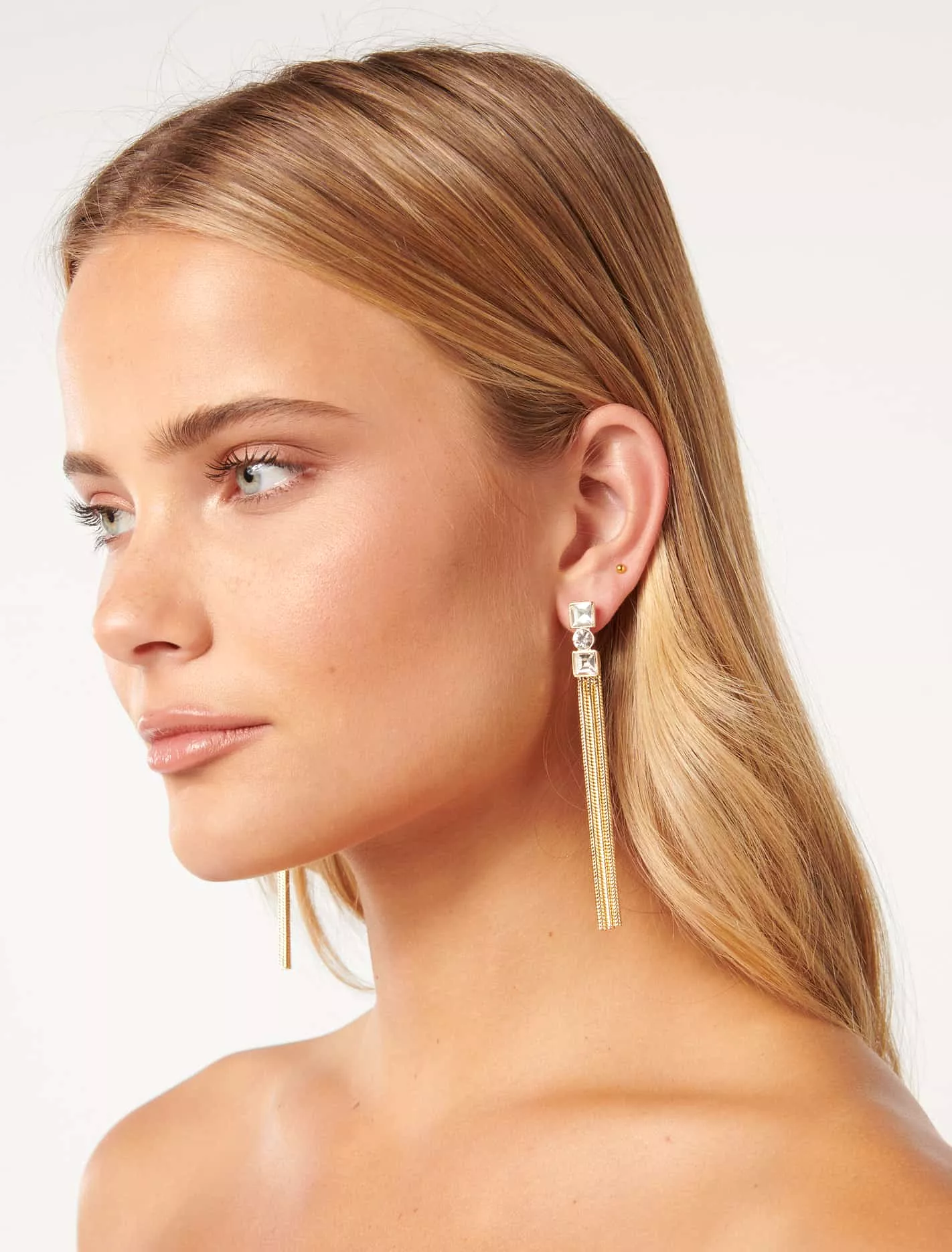 Signature Laurie Tassel Stone Earrings