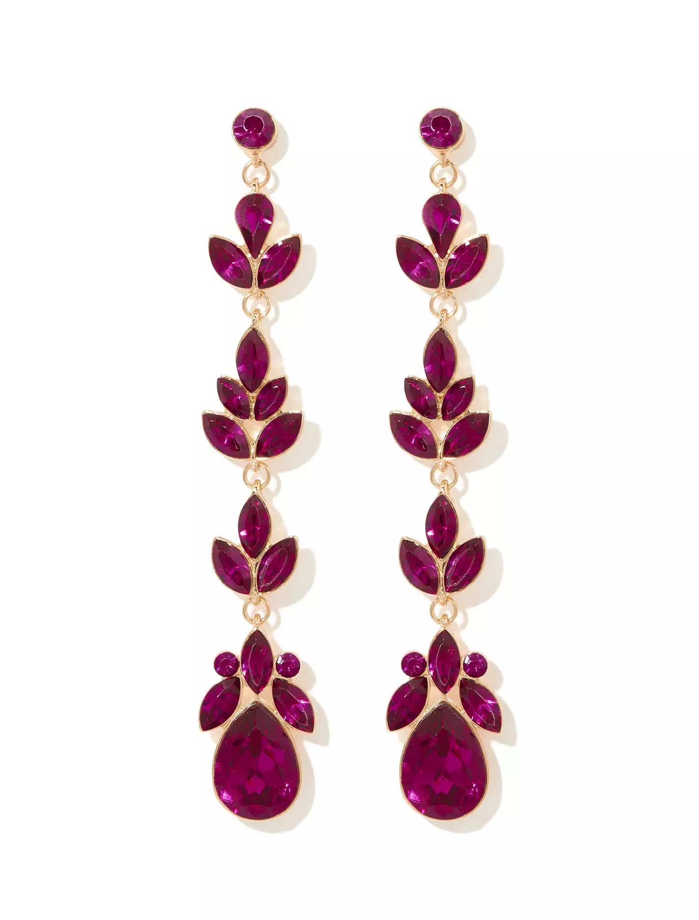 Signature Petal Stone Drop Earrings