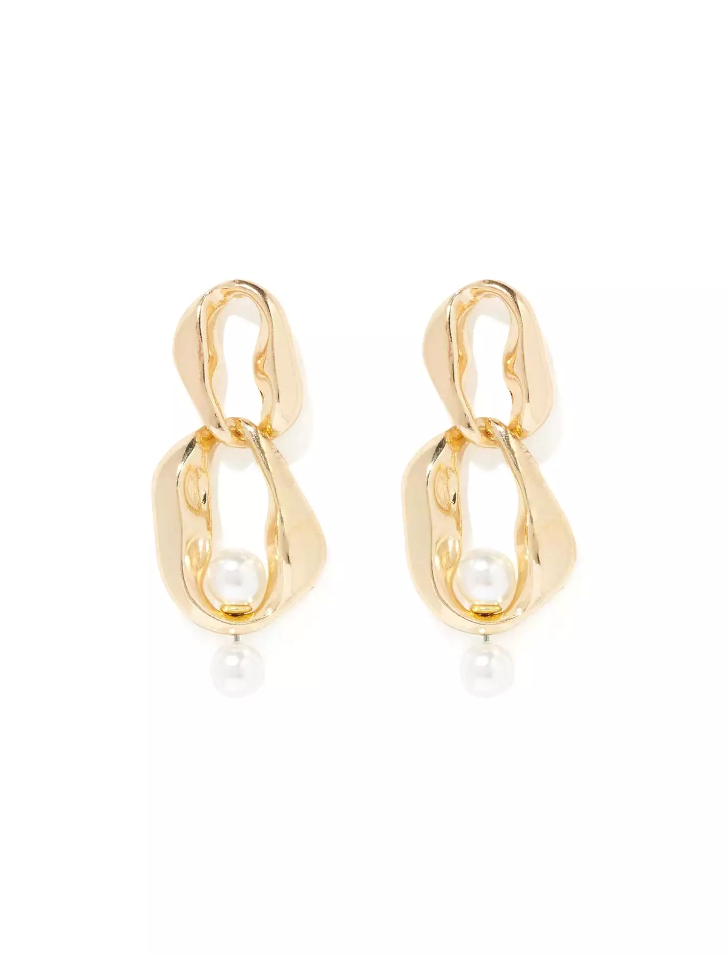 Signature Prue Chain Pearl Drop Earrings