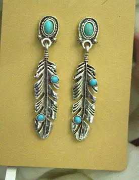 Silver single earring