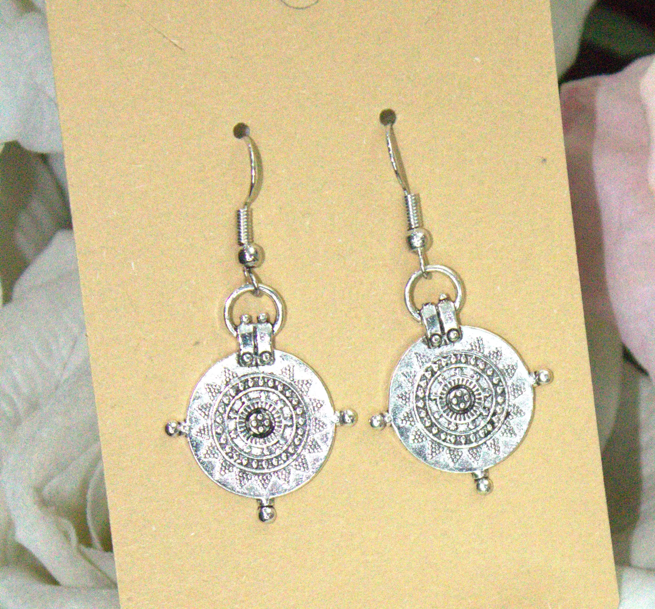 Silver single earring