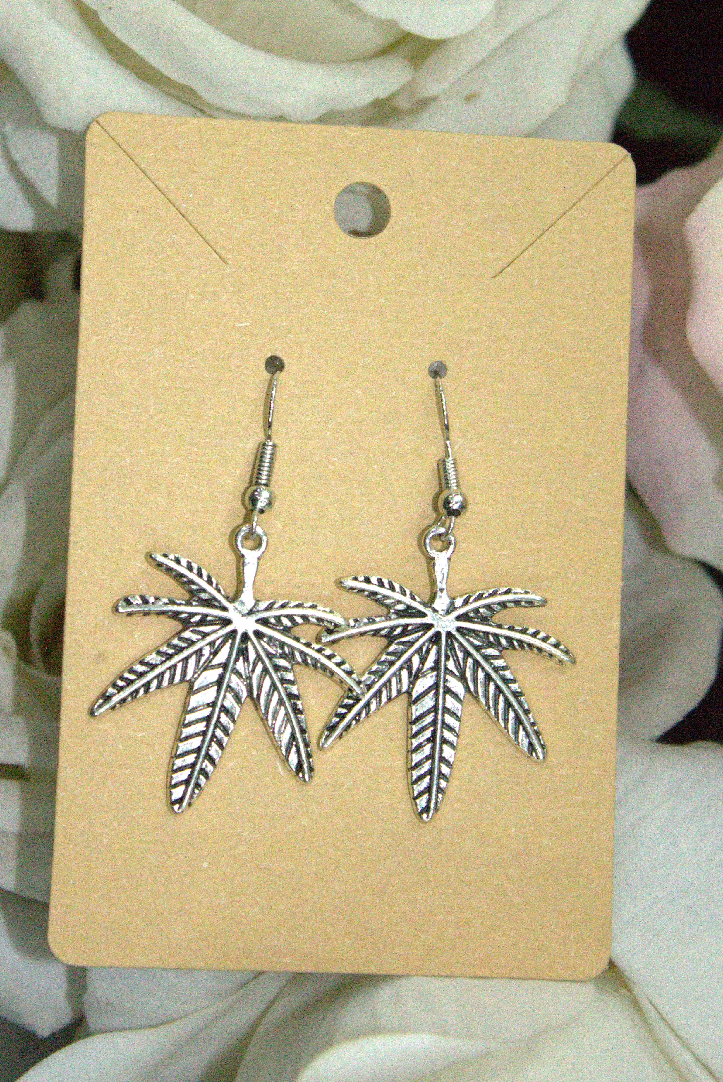 Silver single earring