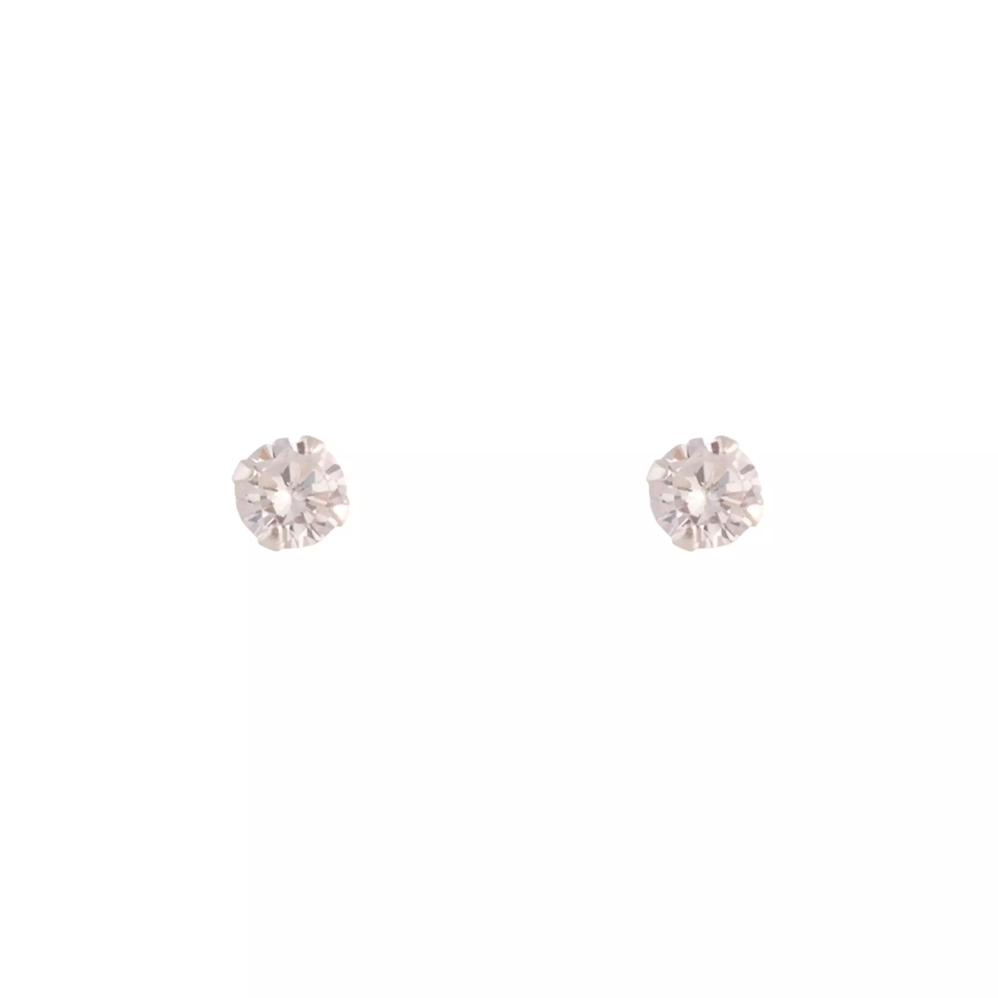 Sterling Silver Baby Carat Stud 2mm Earrings