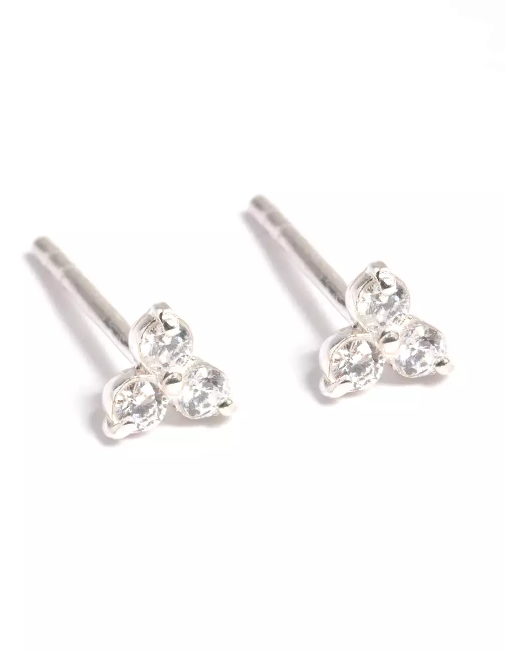 Sterling Silver Cubic Zirconia Stud Earrings