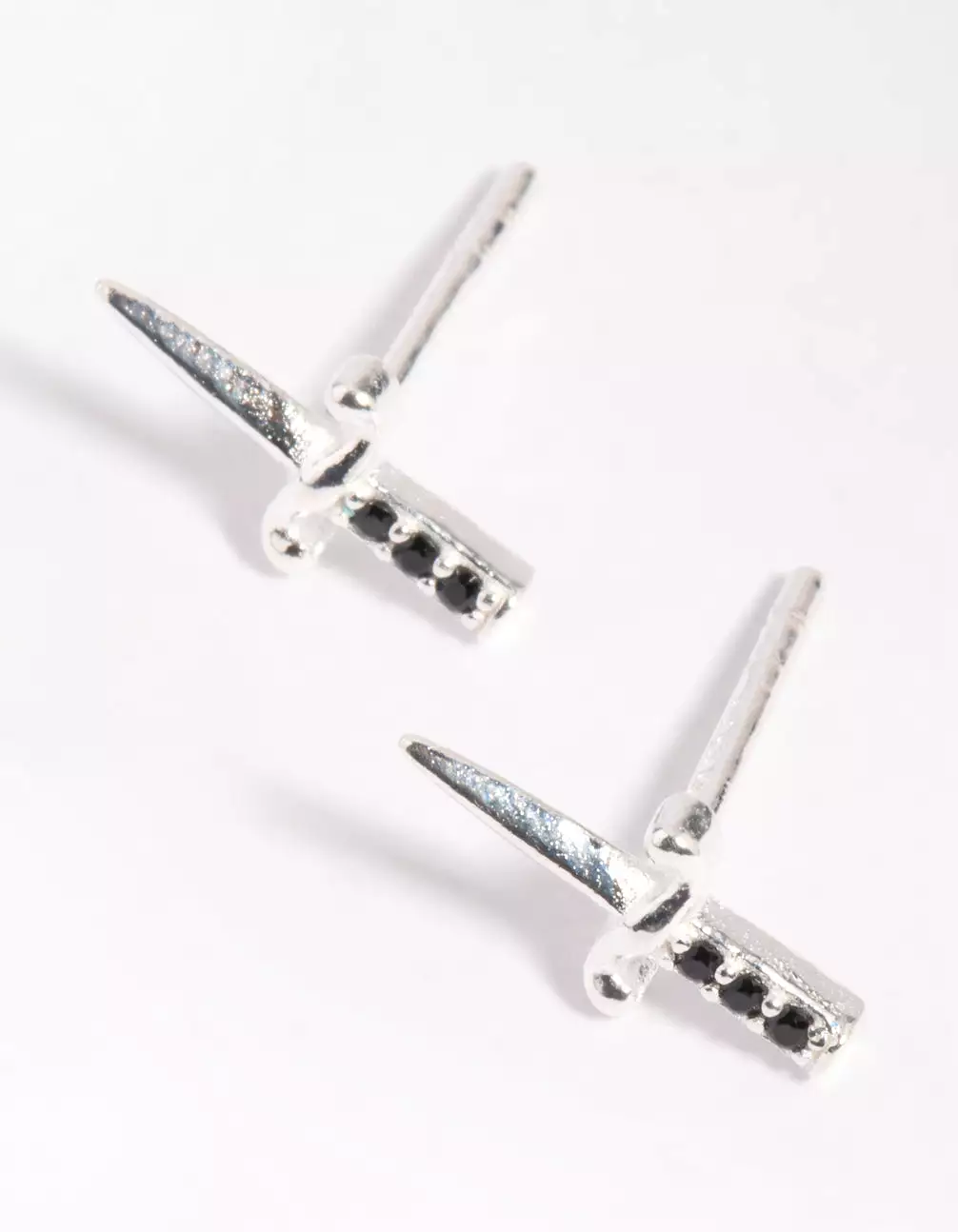 Sterling SIlver Dagger Stud Earrings