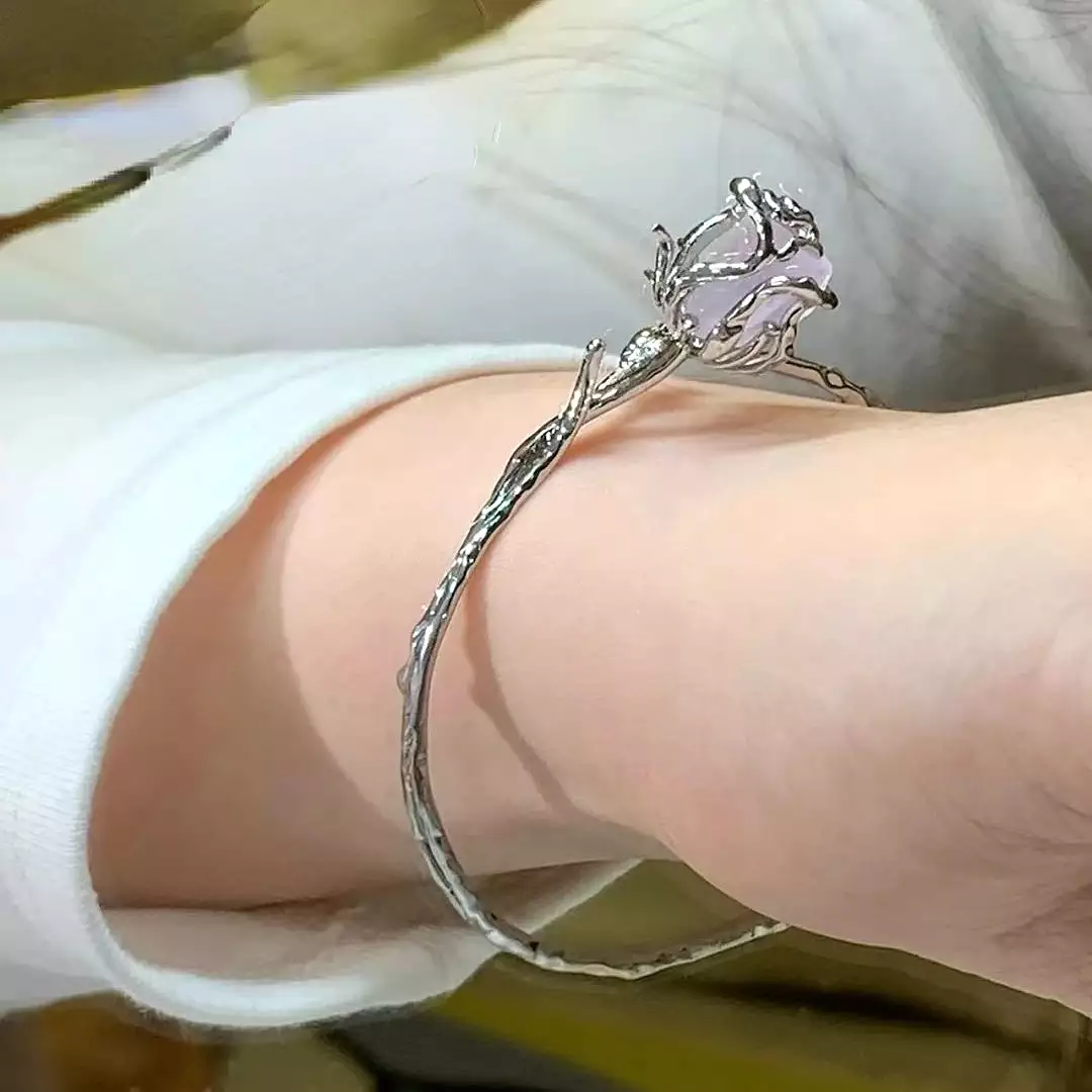 Stone Rose Adjustable Bracelet - Kimi