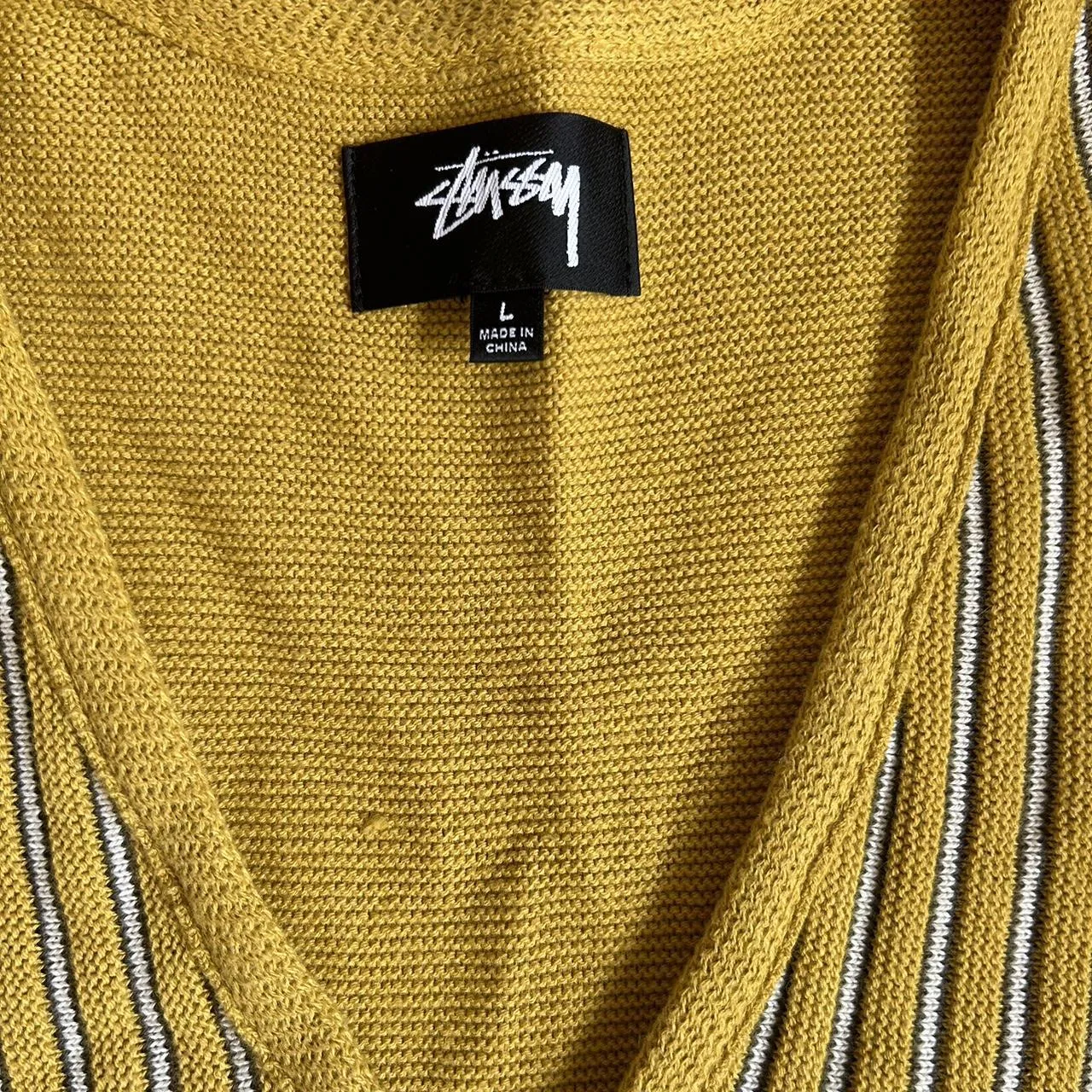 Stüssy Men's Yellow Cardigan