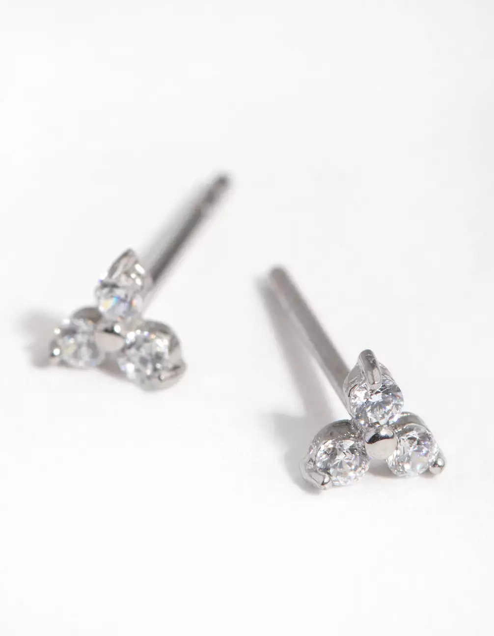 Surgical Steel Cubic Zirconia Cluster Stud Earrings