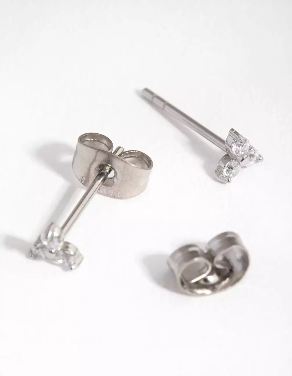 Surgical Steel Cubic Zirconia Cluster Stud Earrings