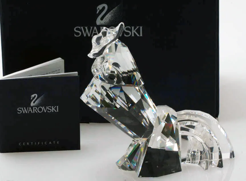 Swarovski Clear Crystal Figurine Symbols THE ROOSTER #659246