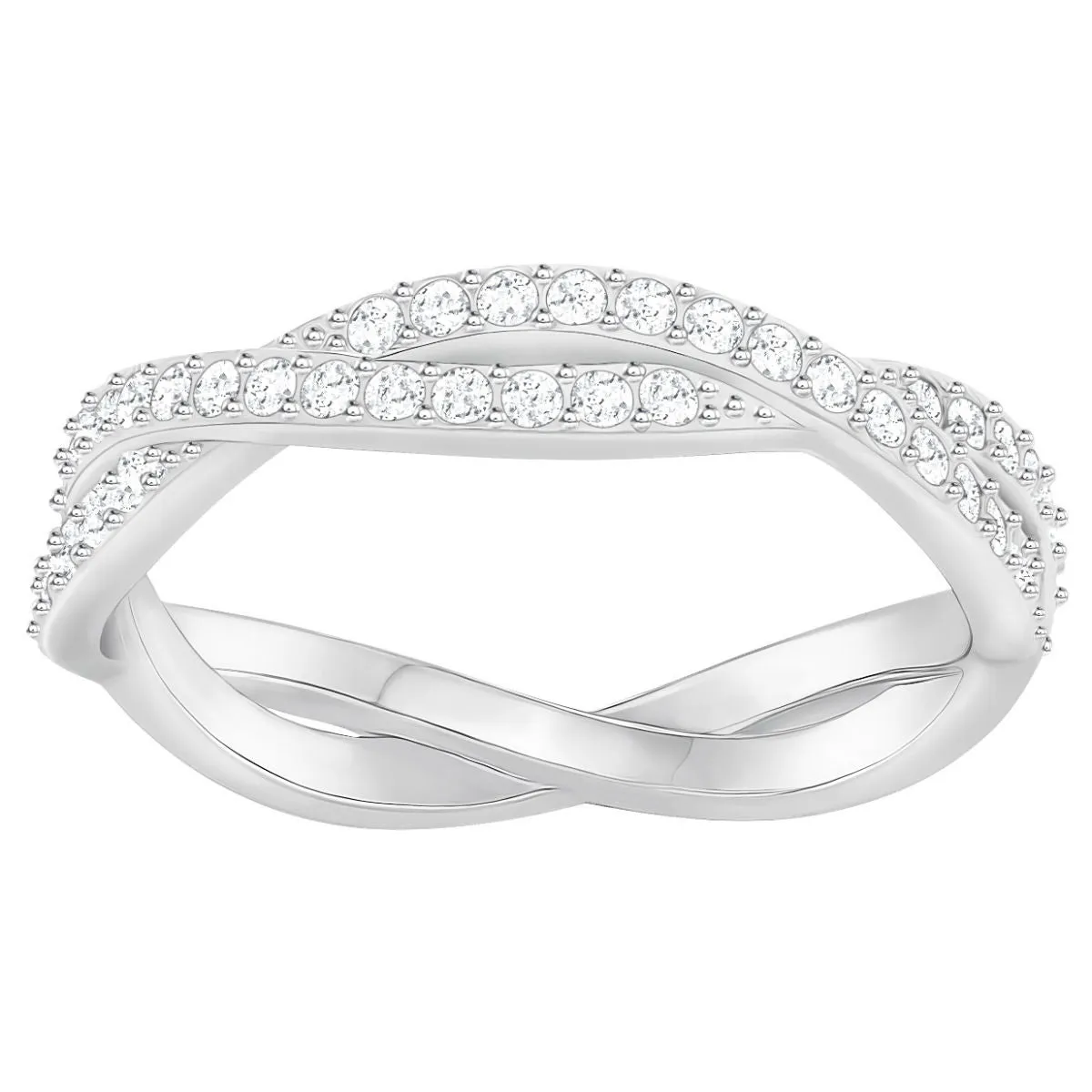 Swarovski Clear Crystal INFINITY RING, Rhodium