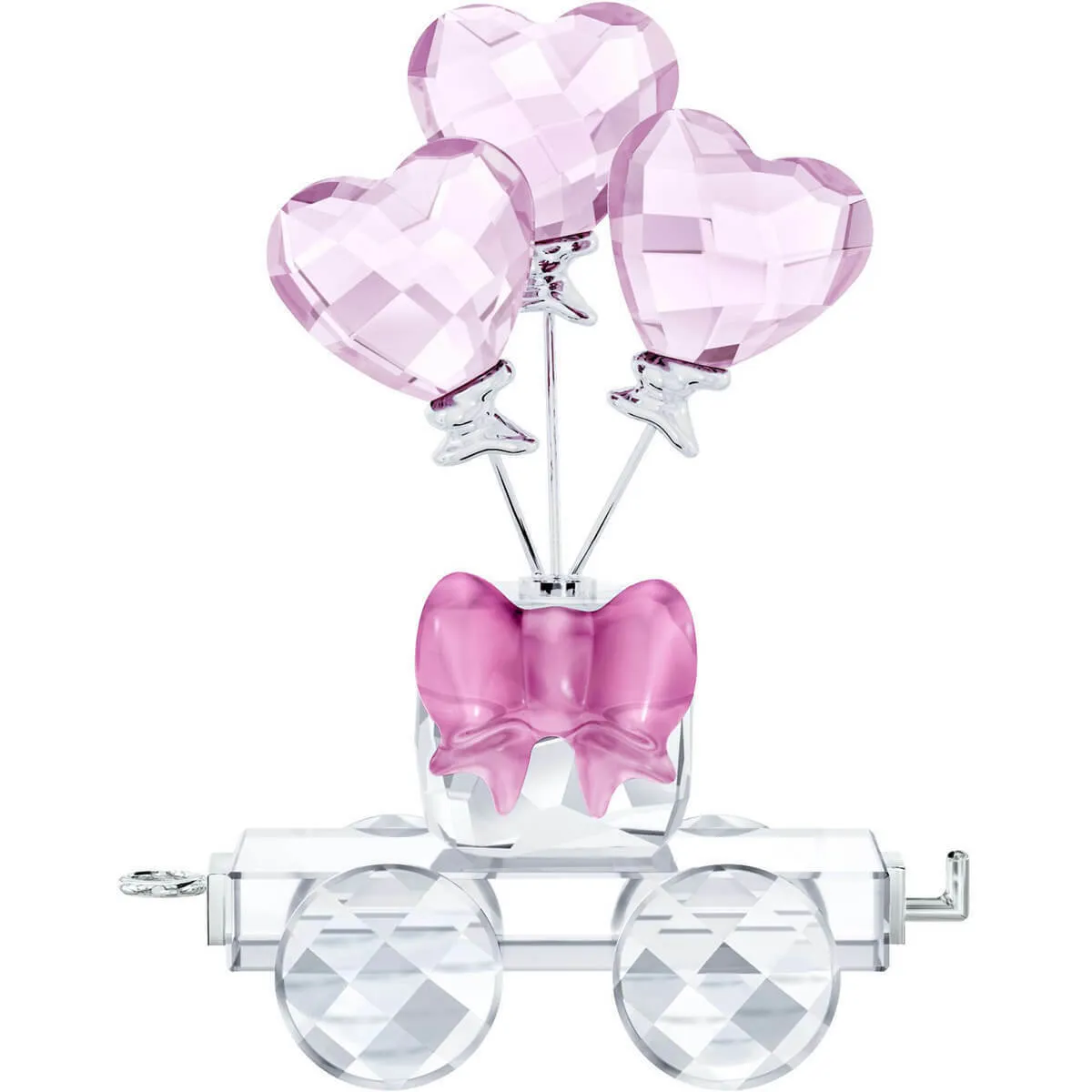 Swarovski Crystal Figurine HEART BALLOONS WAGON -5428615