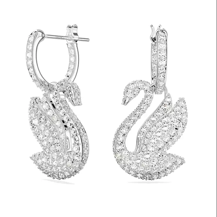 SWAROVSKI Iconic Swan Drop Earring