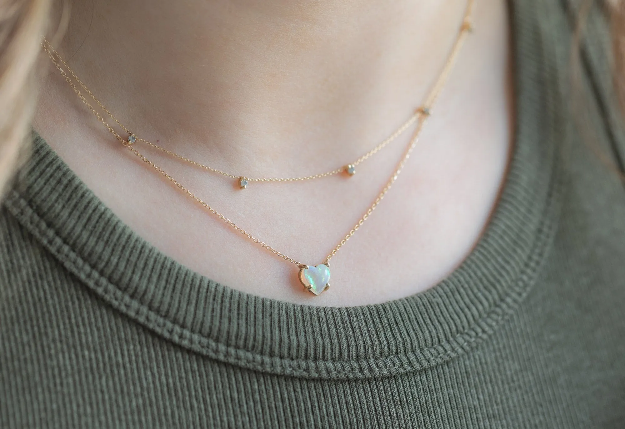 Sweetheart Opal Necklace