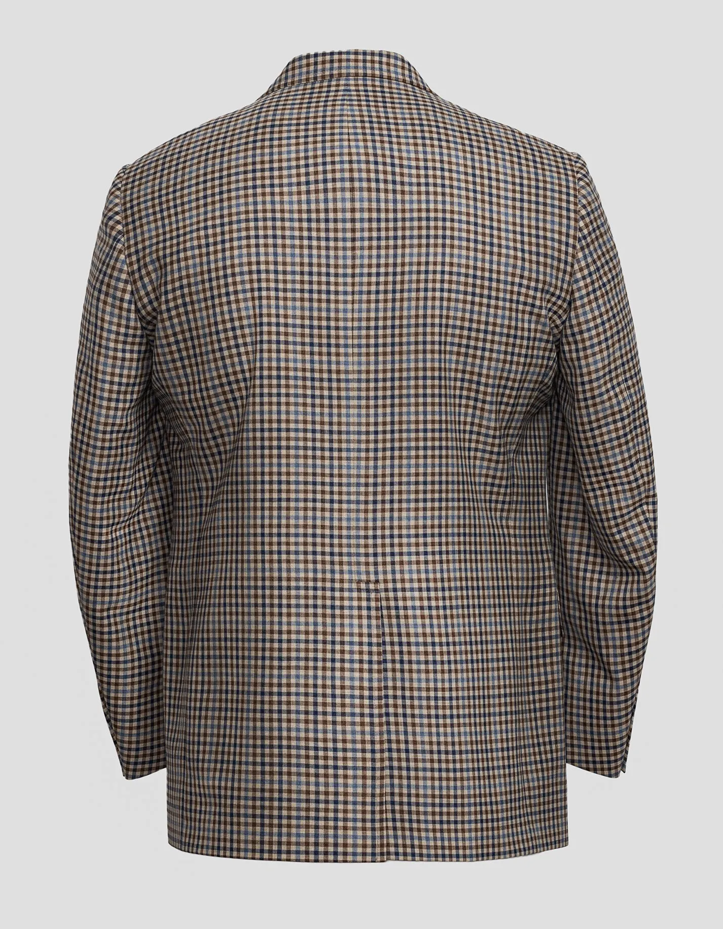 TAN/BROWN/NAVY CHECK SPORT COAT